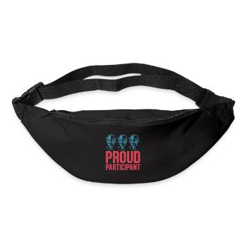 Proud participant - Bum bag - black - Front