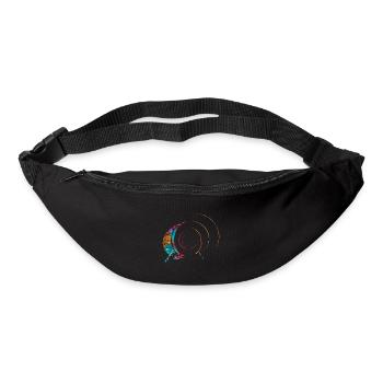 Cadeau Drum n Bass - Sac banane - noir - Devant