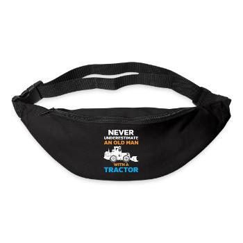 Never underestimate an old man - Bum bag - black - Front