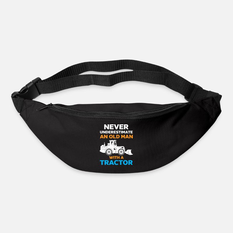 Unterschätze niemals einen alten Mann - Gürteltasche - Schwarz