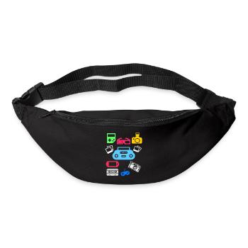 90s 90s party 90s fashion 90s outfit - Bum bag - black - Front