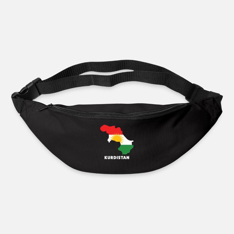 Kurdistan Flagge - Gürteltasche - Schwarz