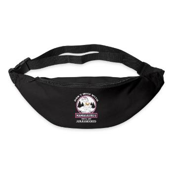 mamasaurus maman maman maman maman vintage maman dino - Sac banane - noir - Devant