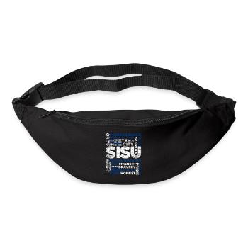 Finlande Finlandais Sisu - Sac banane - noir - Devant