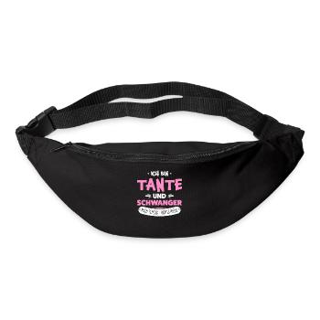 Schwanger Tante - Gürteltasche - Schwarz - Vorne