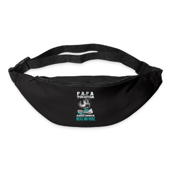 Vater und Tochter Partnerlook Vatertag Geschenk - Gürteltasche - Schwarz - Vorne