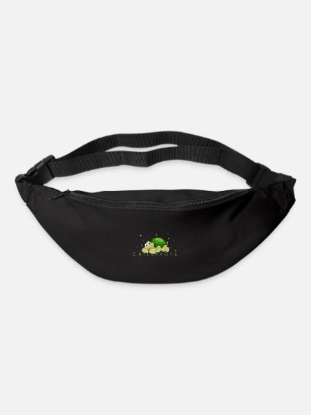Tortue crapaud - Sac banane - noir
