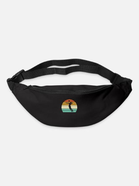 Volleyball Retro - Gürteltasche - Schwarz