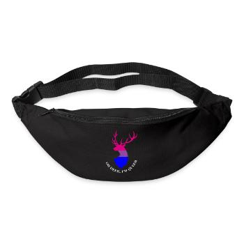 Oh Deer I'm Queer product, LGBT Tee, Bisexual - Sac banane - noir - Devant