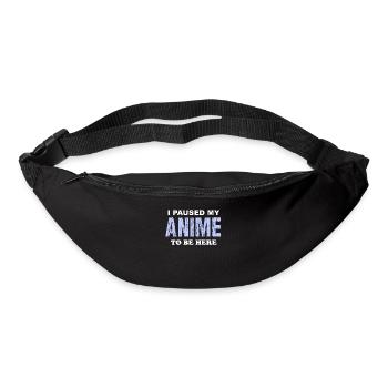 I paused my Anime to bere here Manga Kawaii Anime - Sac banane - noir - Devant