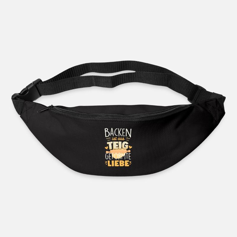 Backen Bäckerin Bäcker Konditorei - Gürteltasche - Schwarz