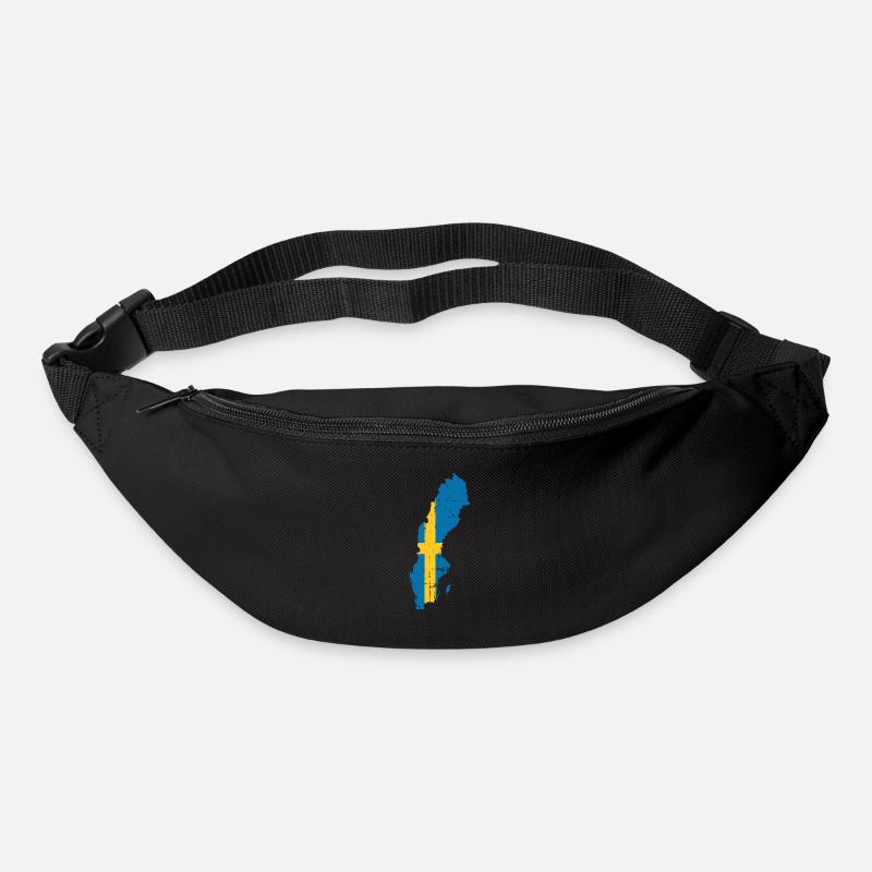 Schweden Flagge Land - Gürteltasche - Schwarz