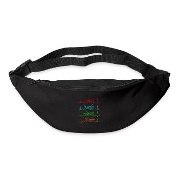 Hubschrauber Herzschlag - Gürteltasche - Schwarz - Vorne
