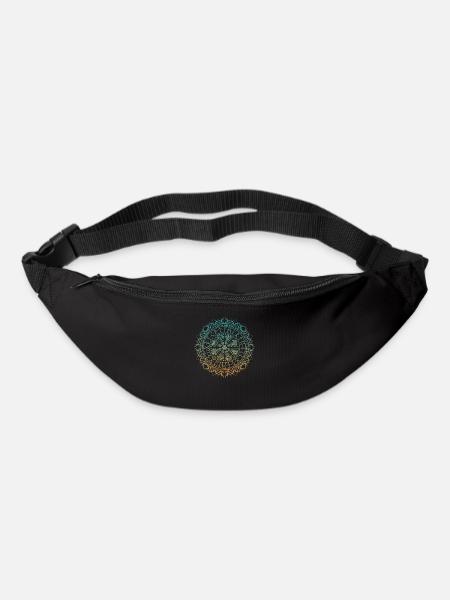 Wikinger Vegvisir mit Wikingergebet verlauf - Gürteltasche - Schwarz