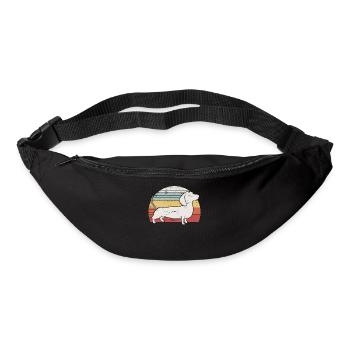 Cool Retro Dachshund Dog Gift Design Weiner Dog - Bum bag - black - Front