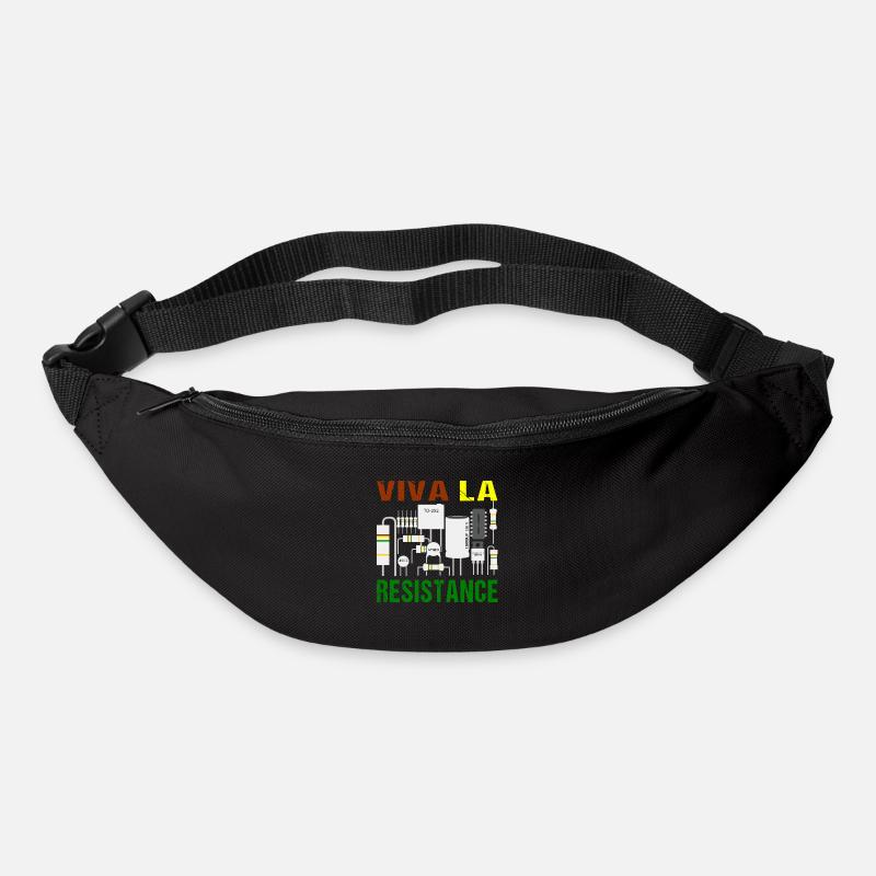 Viva La Resistance Resistance Drôle technicien en électronique - Sac banane - noir
