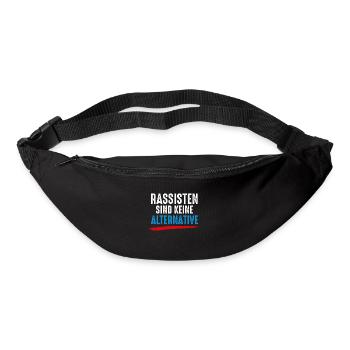 Rassisten sind keine Alternative Gegen Nazis Demo - Gürteltasche - Schwarz - Vorne