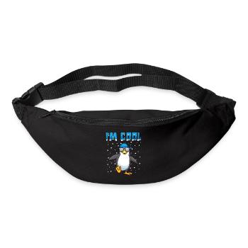 Cool pingouins pingouins Cadeau de dire drôle - Sac banane - noir - Devant