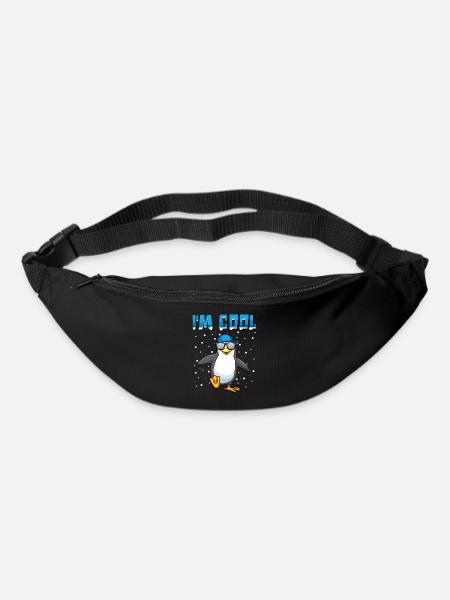 Cooler Pinguin Pinguine Lustiger Spruch Geschenk - Gürteltasche - Schwarz