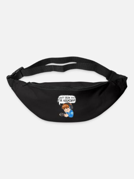 Gamer Junge Headset Nerd Gaming Videospiel PC - Gürteltasche - Schwarz