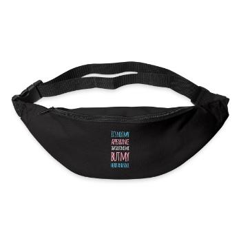 Transgenre Transmann Trnas Cadeau TransSexuel - Sac banane - noir - Devant