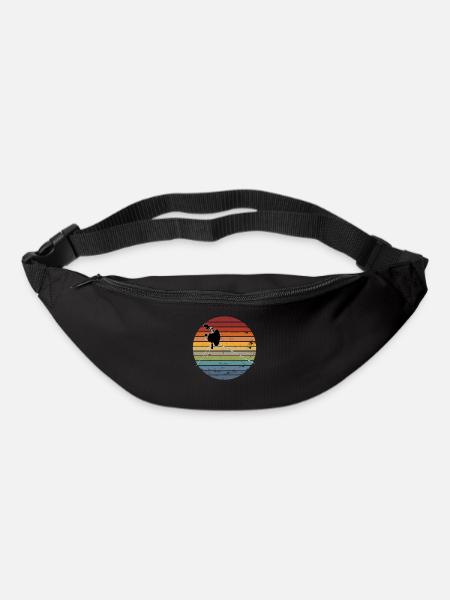 Retro vintage Voyager 1 40 Jahre Weltraum Sonde - Gürteltasche - Schwarz