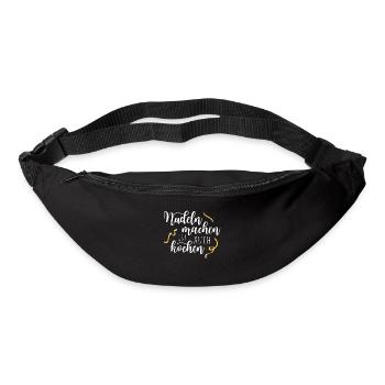 Making pasta is also cooking pasta spaghetti fan - Bum bag - black - Front