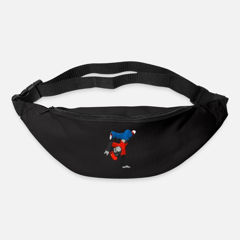 Gorilla Affe Zoo Breakdance tanzen Kinder Geschenk - Gürteltasche - Schwarz
