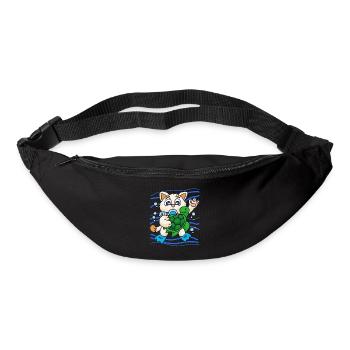 KITTY WITH SEA TURTLE - Bum bag - black - Front