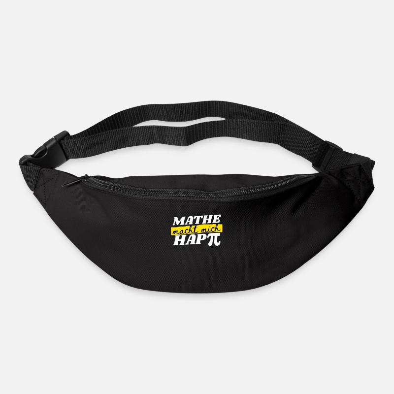 Mathe Macht Mich Happy - Mathe Spruch Geschenk - Gürteltasche - Schwarz