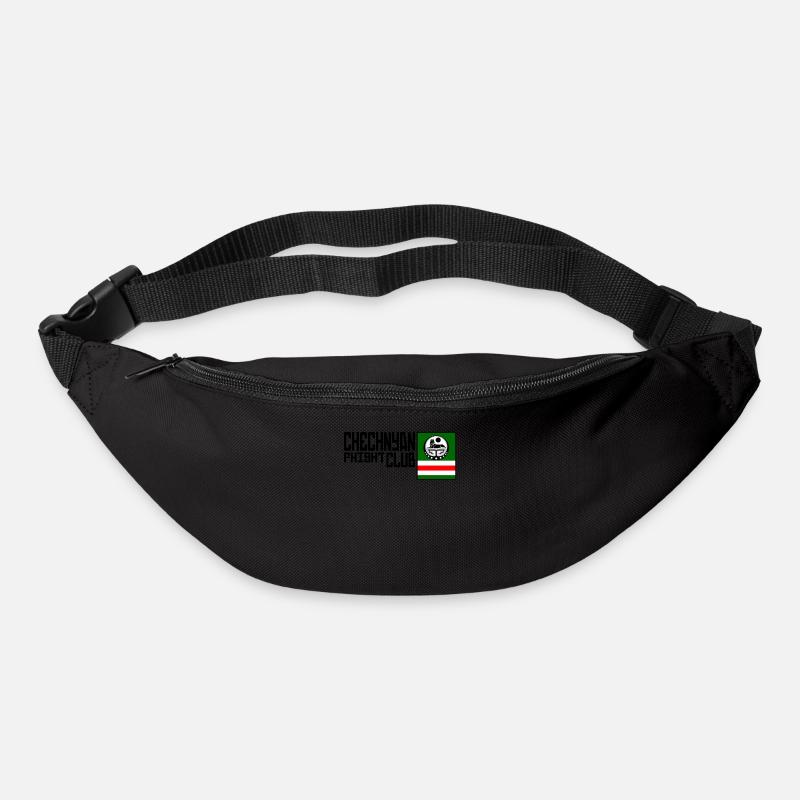 Club de combat tchétchène. Drapeau tchétchène - Sac banane - noir