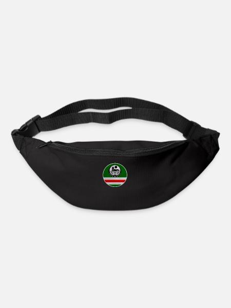 Drapeau tchétchène. Tchétchène né, Chchnyan Borz - Sac banane - noir