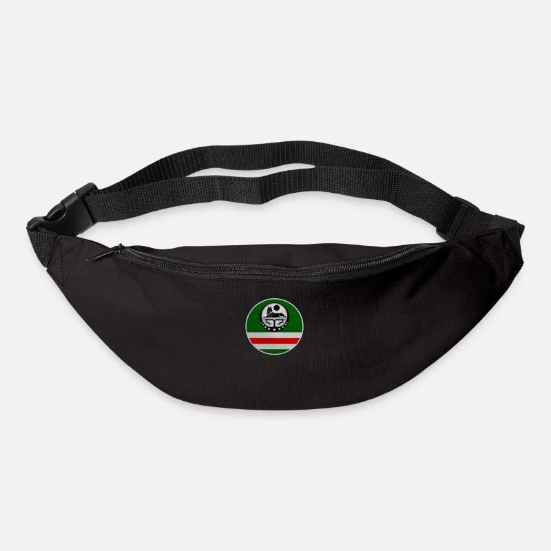 Drapeau tchétchène. Tchétchène né, Chchnyan Borz - Sac banane - noir
