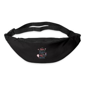 I believe that something very magical happens ... - Bum bag - black - Front
