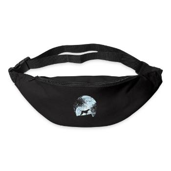 Chien de chasse - Sac banane - noir - Devant