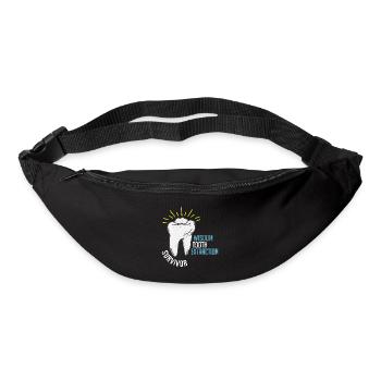Wisdom tooth design - Bum bag - black - Front