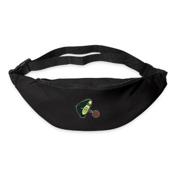 Billard avocat avec raquette et balle en cadeau - Sac banane - noir - Devant