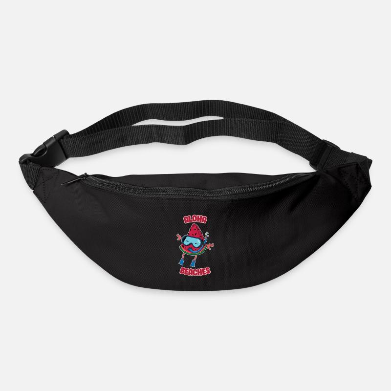 Watermelon Aloha Beaches Divers beach holiday - Bum bag - black