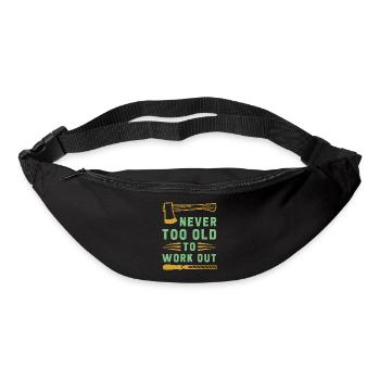 Jamais trop vieux - Sac banane - noir - Devant