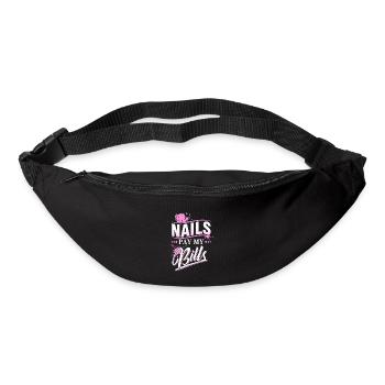 Nageldesigner Maniküre Kosmetikerin Fingernägel - Gürteltasche - Schwarz - Vorne