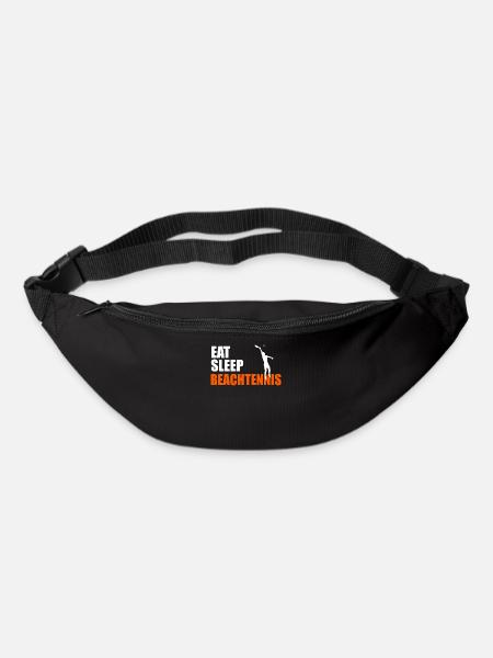 EAT. SLEEP. BEACH TENNIS. REPEAT. - Bum bag - black