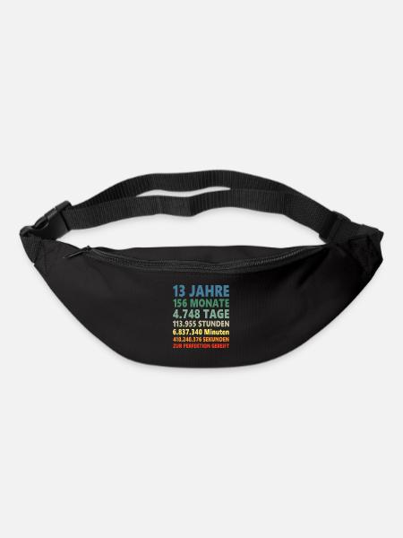 13ter 13 Jahre 13. Geburtstag Spruch Geschenk - Gürteltasche - Schwarz