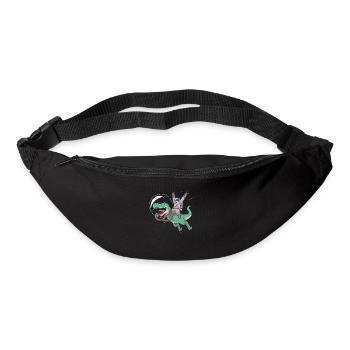 L'astronaute monte T Rex Dinosauier Astro Dino - Sac banane - noir - Devant
