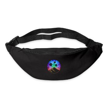 Planet bunter Weltraum Milchstraße - Gürteltasche - Schwarz - Vorne