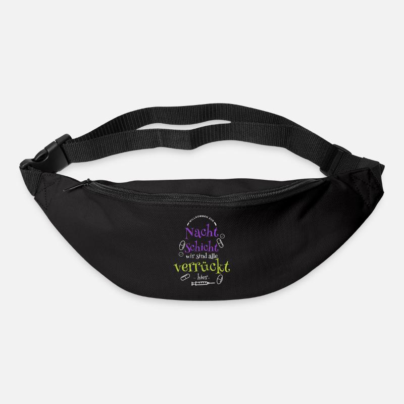 Krankenschwester Nachtschicht Krankenpfleger - Gürteltasche - Schwarz