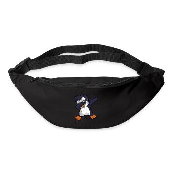 Pinguin Dab Dabbing - Gürteltasche - Schwarz - Vorne