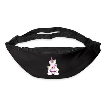 playing rainbow gaming unicorn unicorn - Bum bag - black - Front