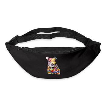 Pitbull - Peace Love and Pitbulls - Bum bag - black - Front