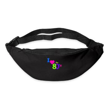 Ich herz die 80er Jahre - Gürteltasche - Schwarz - Vorne