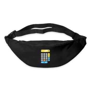 Math calculator Mathematics Mathematician - Bum bag - black - Front